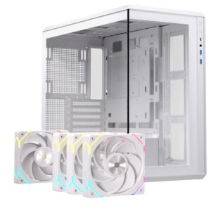 Vỏ case máy tính Einarex ZM800 Core/RGB (Đen/Trắng)