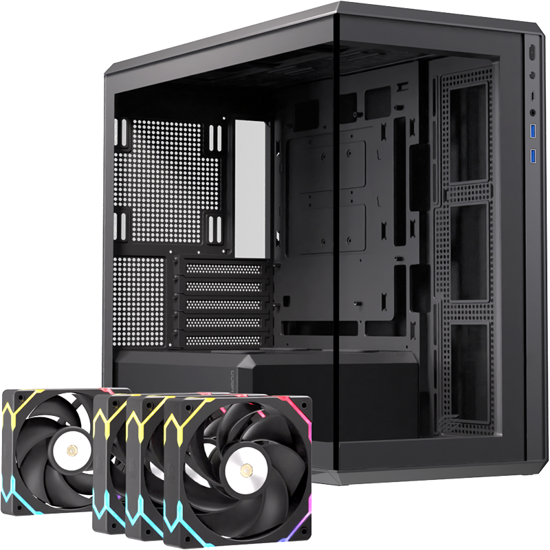 Vỏ case máy tính Einarex ZM800 Core/RGB - Ảnh 2