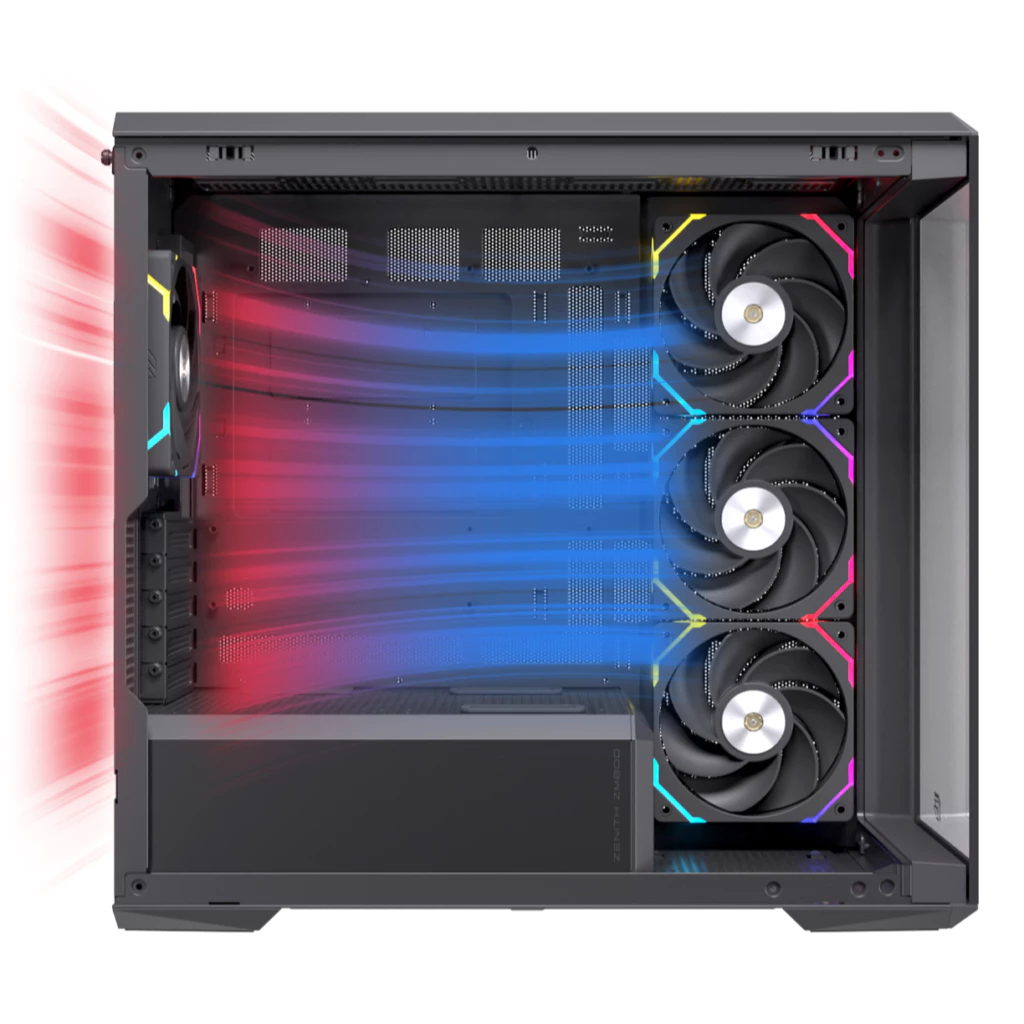 Vỏ case máy tính Einarex ZM800 Core/RGB - Ảnh 5