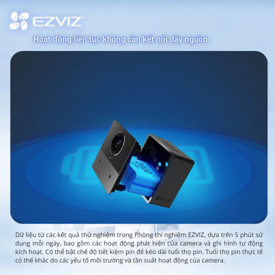 Camera WiFi ngoài trời EZVIZ CB2 (Pin Sạc 2000 mAh) - Ảnh 8