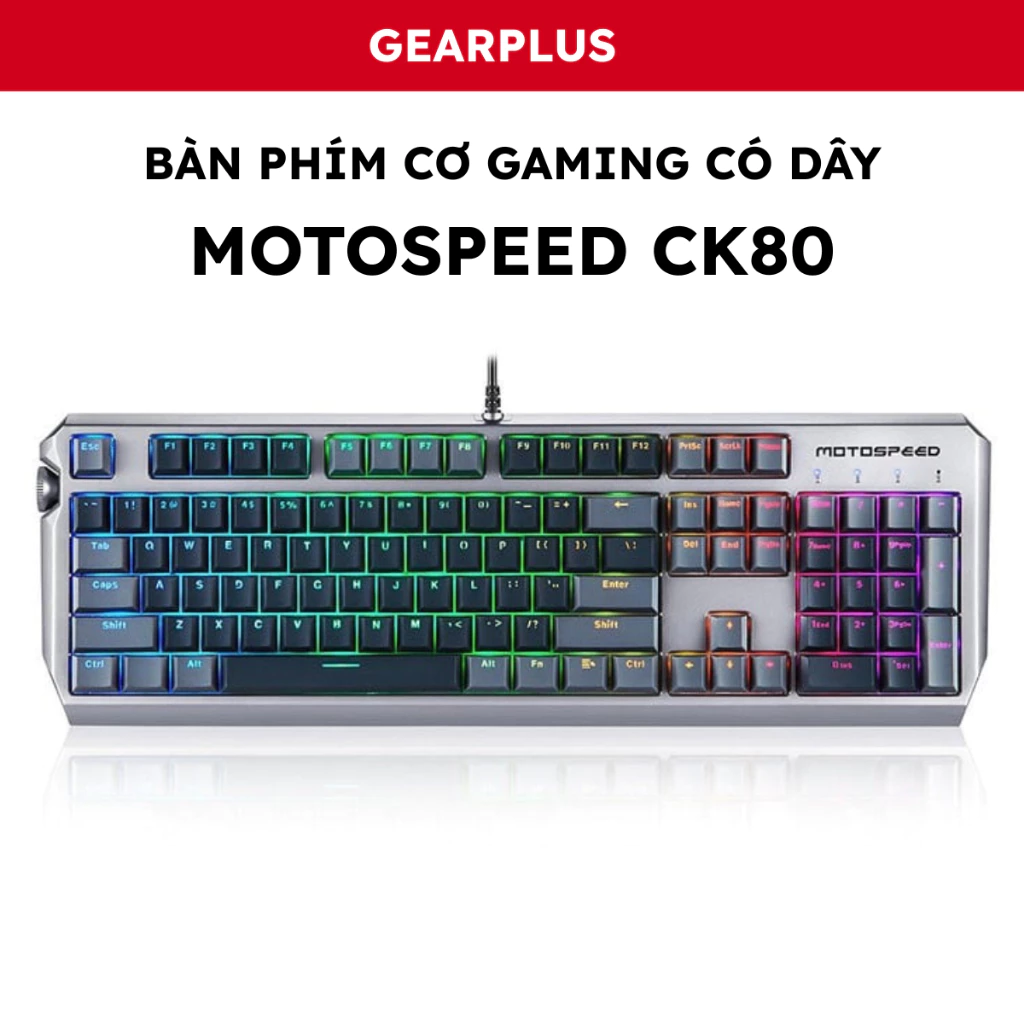 Bàn Phím Cơ Gaming Có Dây Motospeed CK80