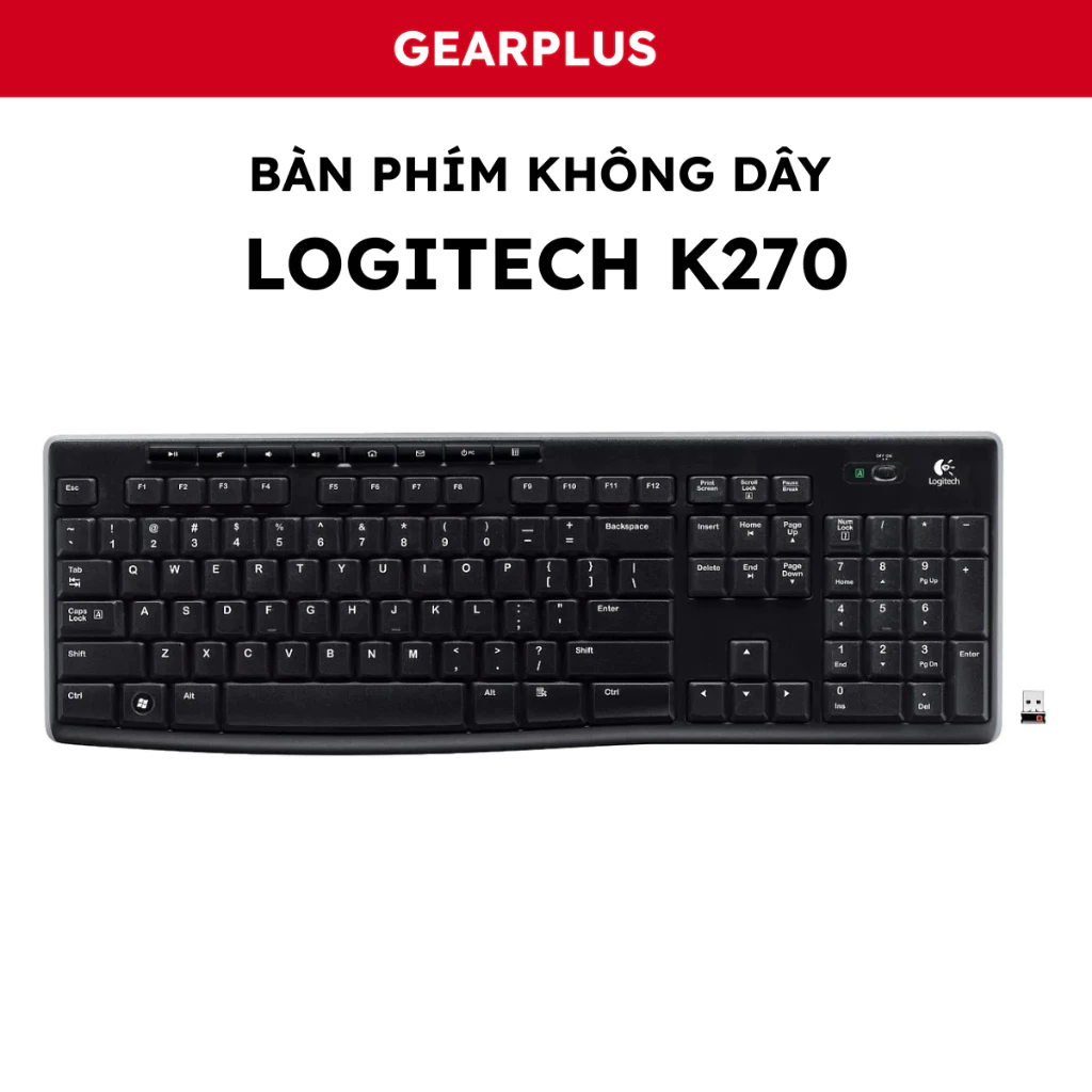 Bàn Phím Không Dây Logitech K270
