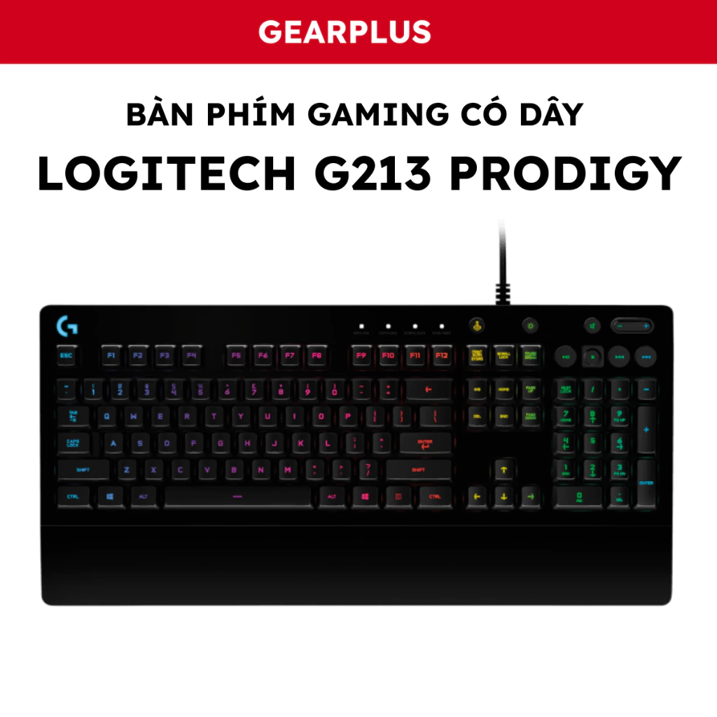 Bàn phím Gaming Có Dây Logitech G213 Prodigy