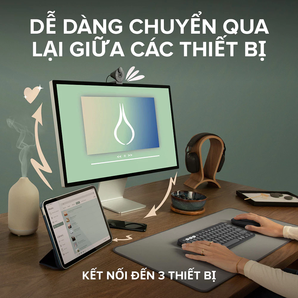 Chuột Không Dây Bluetooth Logitech Pebble M350S - Ảnh 8