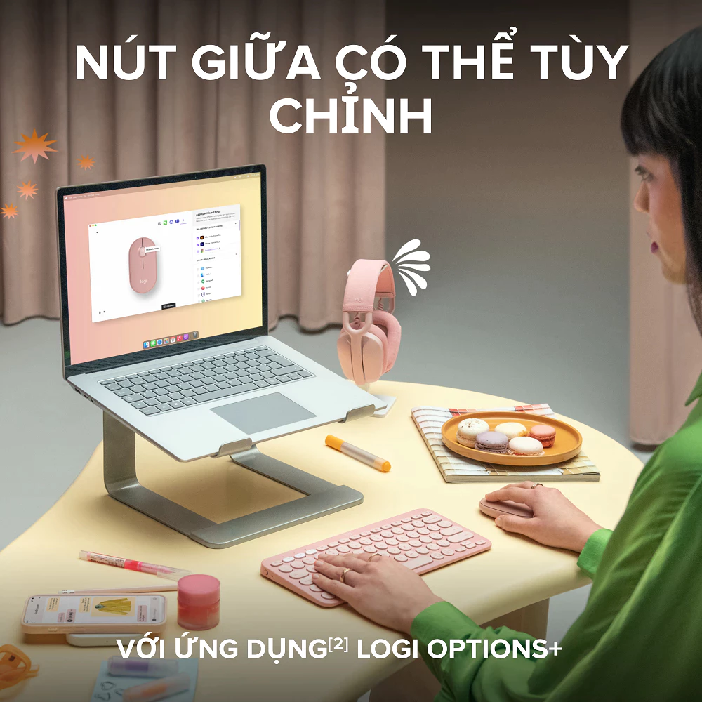 Chuột Không Dây Bluetooth Logitech Pebble M350S - Ảnh 9