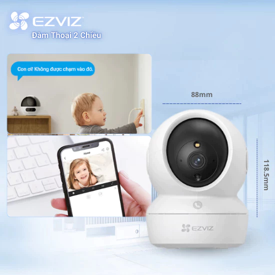 Camera WiFi trong nhà EZVIZ H6c Pro 5MP - Ảnh 2
