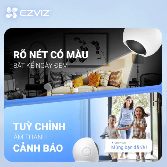 Camera WiFi trong nhà EZVIZ H6c Pro 5MP - Ảnh 3