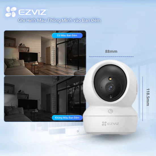 Camera WiFi trong nhà EZVIZ H6c Pro 5MP - Ảnh 4