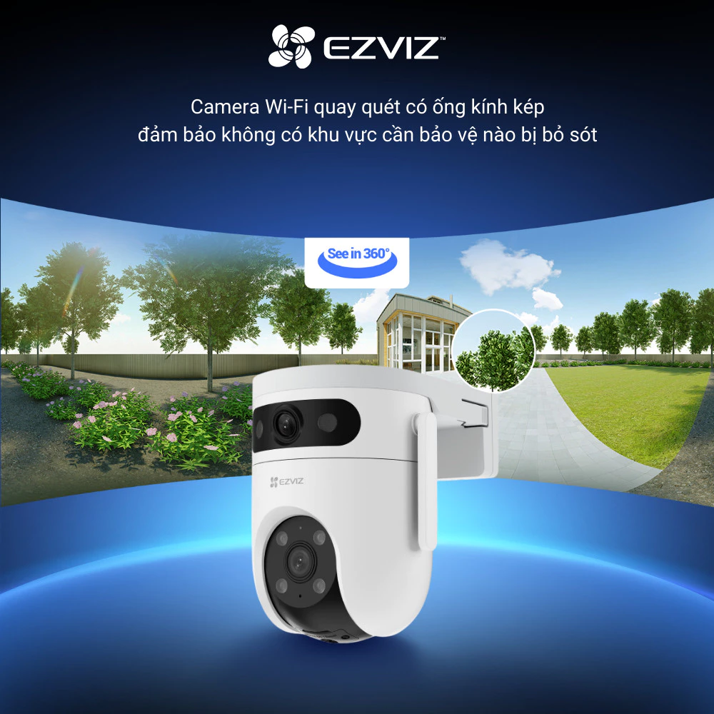 Camera WiFi ngoài trời EZVIZ H9C Dual (5MP + 5MP) - Ảnh 3