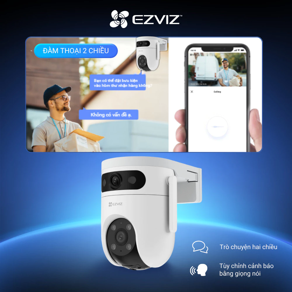 Camera WiFi ngoài trời EZVIZ H9C Dual (5MP + 5MP) - Ảnh 5