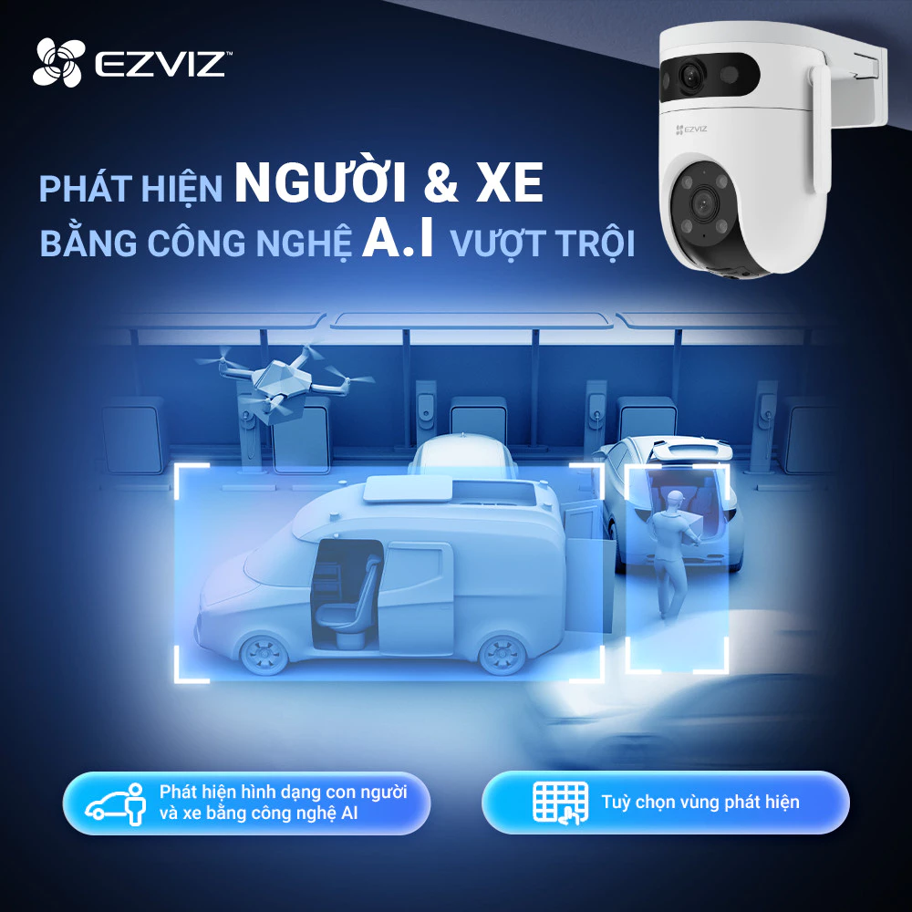 Camera WiFi ngoài trời EZVIZ H9C Dual (5MP + 5MP) - Ảnh 4