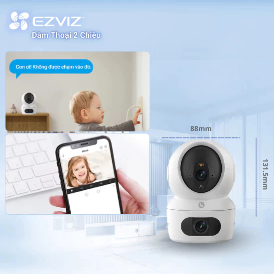 Camera WiFi trong nhà EZVIZ H7C Dual (4MP + 4MP) - Ảnh 4