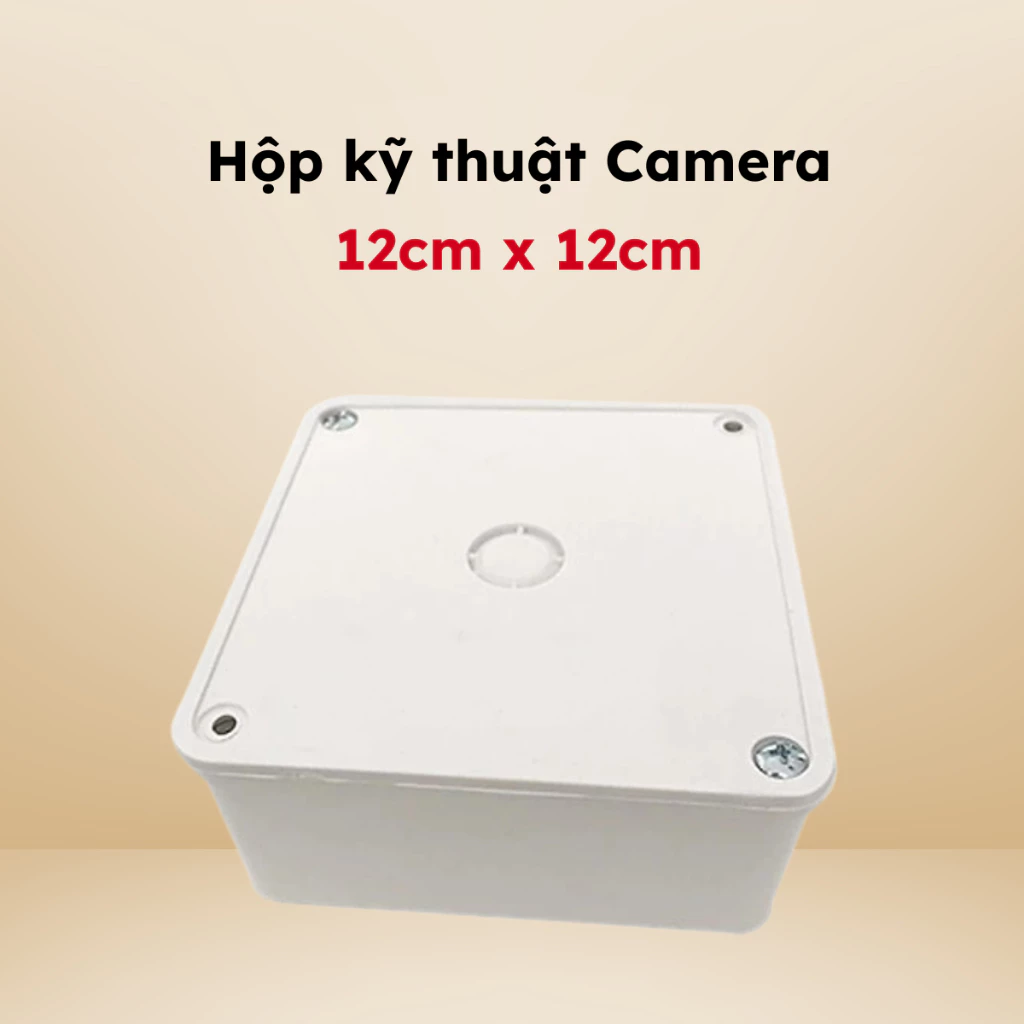 Hộp Kỹ Thuật Lắp Đặt Camera Ngoài Trời – Chống Mưa Nắng, Full Ốc Vít