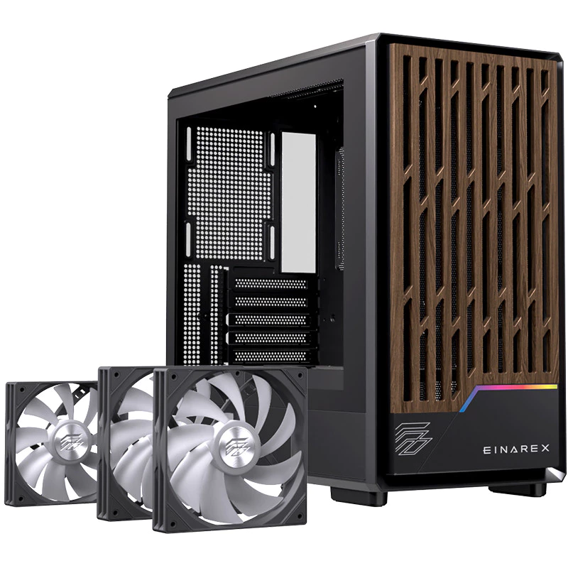 Vỏ case máy tính Einarex Pulse PM400 Core/RGB - Ảnh 3