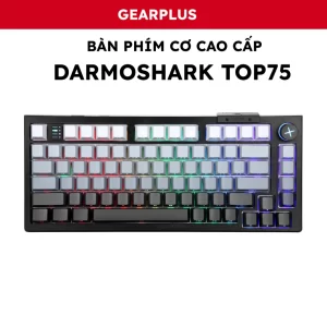 Bàn Phím Không Dây Darmoshark TOP75, 3 Chế Độ Kết Nối, Switch Từ Tính, Hot Swap